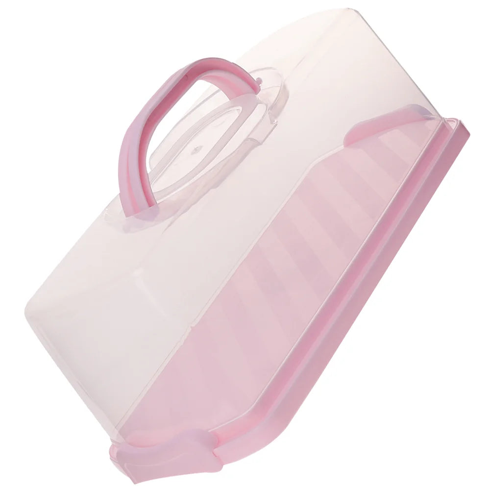 Bread Containers with Lids Rectangular Loaf Cake Stand Box Storage Airtight Pp Holder