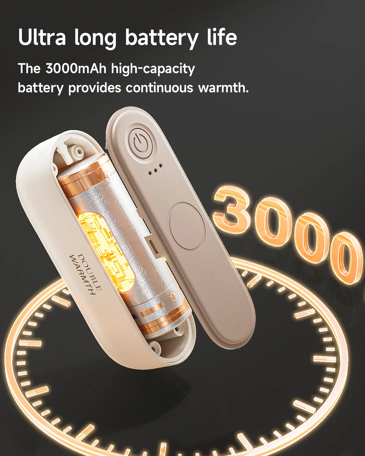 2-in-1 Magnetic Rechargeable Hand Warmers Electric Portable Handwarmers Long Lasting Safe Heating Warmer Pocket Heater New