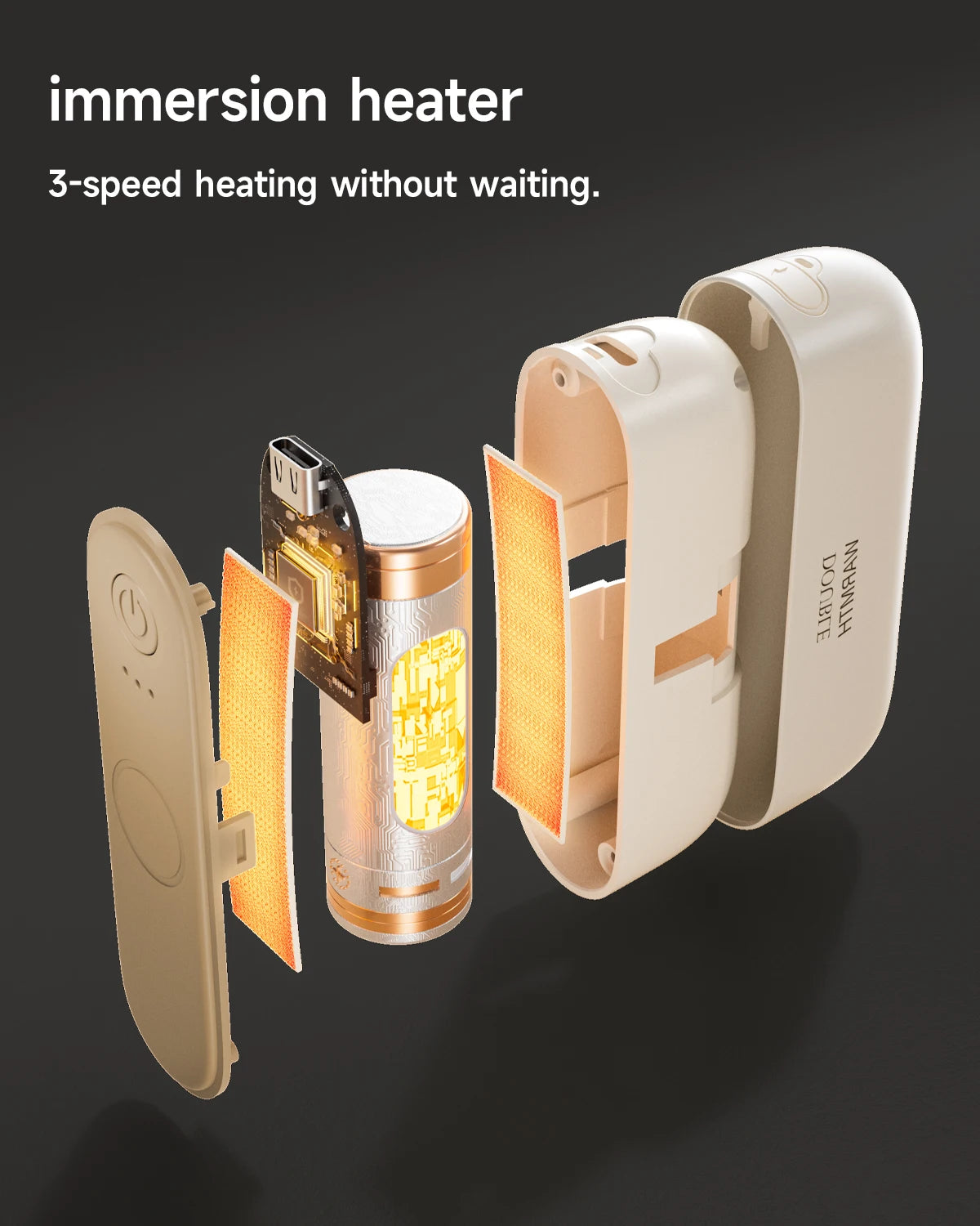 2-in-1 Magnetic Rechargeable Hand Warmers Electric Portable Handwarmers Long Lasting Safe Heating Warmer Pocket Heater New