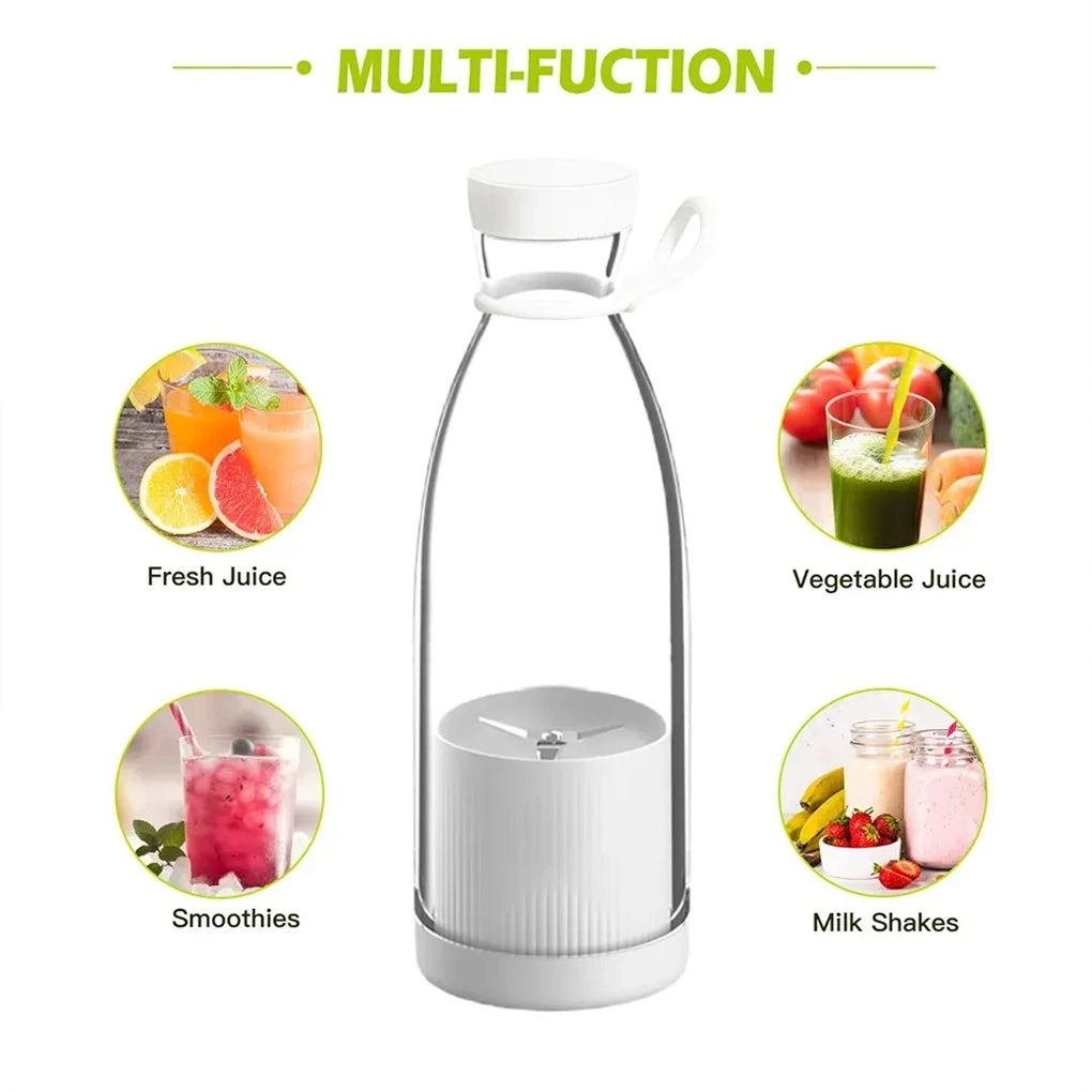 Wireless USB Charging Mini Juicer Blender Cup Portable Fruit Milk Mixer Fresh Juice Maker for Home Travel Daily Use